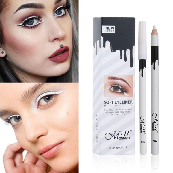 3Pcs New White Eyeliner Makeup Smooth Easy to Wear Eyes Brightener Waterproof Makeup
