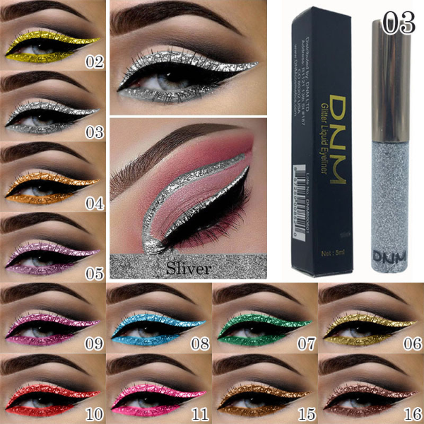 Shiny Liquid Eyeliner Waterproof Long-lasting Quick-drying Sexy Charming Color Eyeliner Makeup