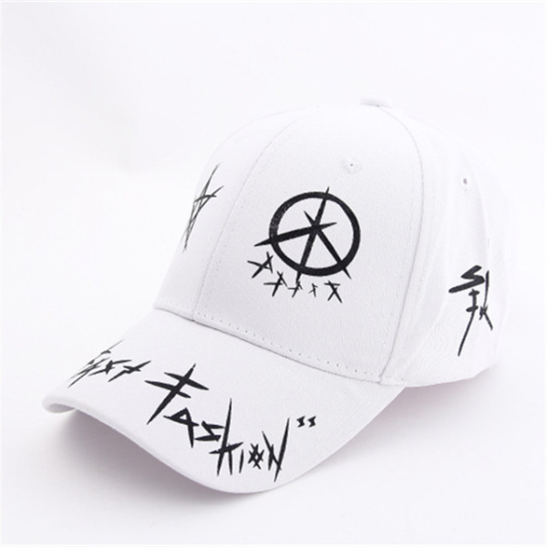 Custom Graffiti Snapback Baseball Caps Black and White Patchwork Men Women Hip Hop  Hats &amp; Caps