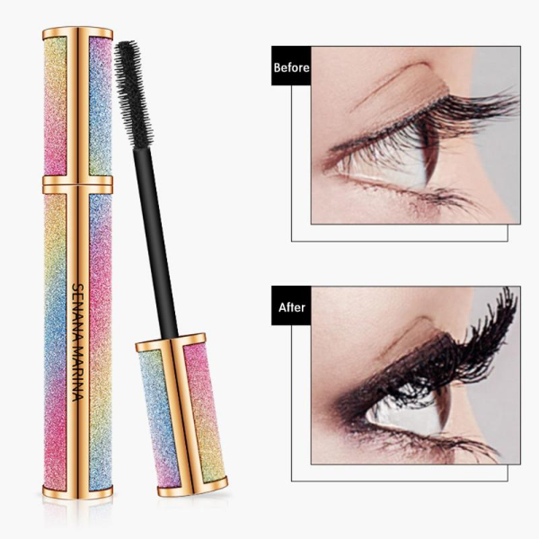4D Silk Fiber Eyelash Mascara Extension Long Lasting Eye Lashes Waterproof Non-blooming  Makeup