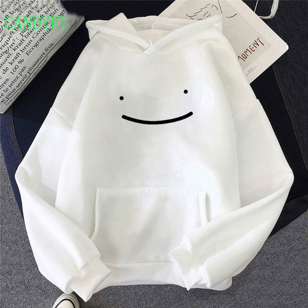 New Always Dream Aesthetic Women Hoodies Smile Sad Face Drawing Sweatshirts Men&apos;s/Women&apos;s Tops