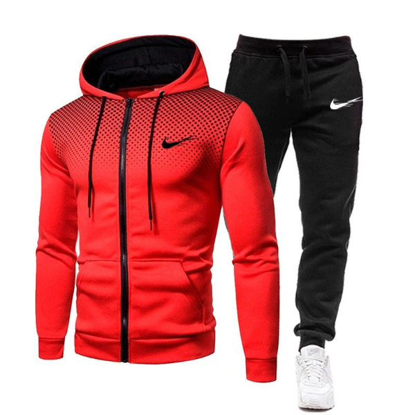 Autumn winter Sportswear men&apos;s hoodies zipper sweatshirt hoodie Jacket + pants  Suits &amp; Blazers