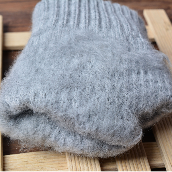 Women's Cashmere wool Knitted Gloves Winter Warm thick touch screen gloves Solid Gloves & Mittens