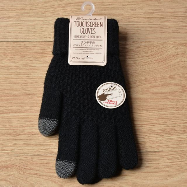Women's Cashmere wool Knitted Gloves Winter Warm thick touch screen gloves Solid Gloves & Mittens