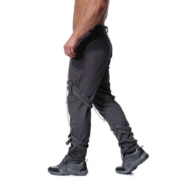 Muti Zippers Men's Cargo Pants Baggy Casual Fitness Men Joggers Sweatpants Trousers  Trousers