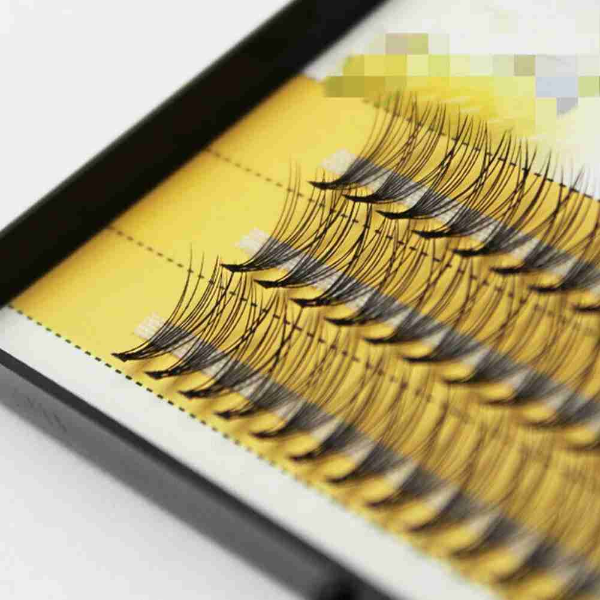 False Eyelashes Flare Cluster Eye Lashes Knotted/Knot Free 0.07mm Thick 8/9/10/11/12mm Makeup