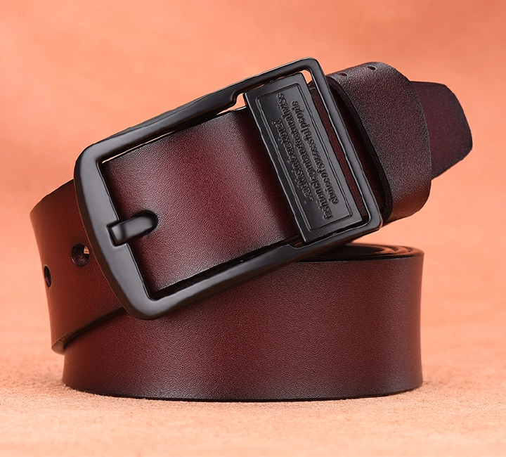 Belt Men's Fashion Black 125cm Pin Buckle Youth Casual Plus-Size Belt