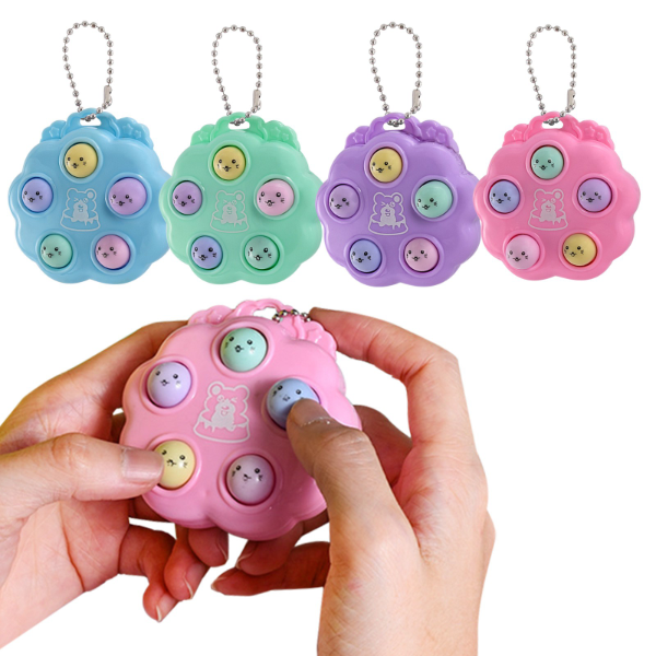 NEW kawaii fidget toys whack a mole keychain Simple Dimple fidget board Learning & Education