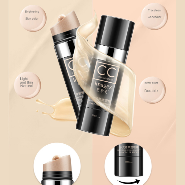 Concealer Stick Waterproof Moisturizing Air Cushion CC Cream Brighten Complexion Concealer Makeup
