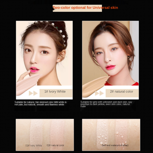Concealer Stick Waterproof Moisturizing Air Cushion CC Cream Brighten Complexion Concealer Makeup