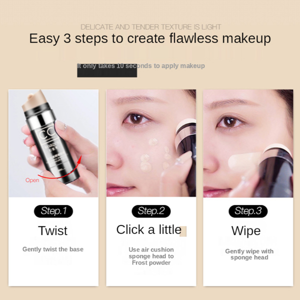 Concealer Stick Waterproof Moisturizing Air Cushion CC Cream Brighten Complexion Concealer Makeup