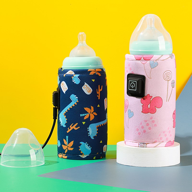 USB Milk Warmer Insulated Bag Portable Travel Cup Warmer Baby Nursing Bottle Feeding