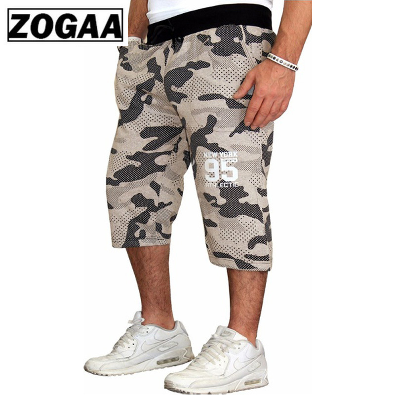 ZOGAA Shorts Men Men's Jogging Fitness Blue Red Camouflage Sport Shorts Sweatpants Running Trousers