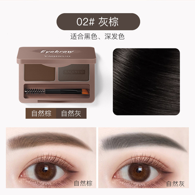 Double Color Eyebrow Powder Professional Makeup Palette Eyebrow Stamp Eye Brow Enhancers Eye Brows Shadow Make Up