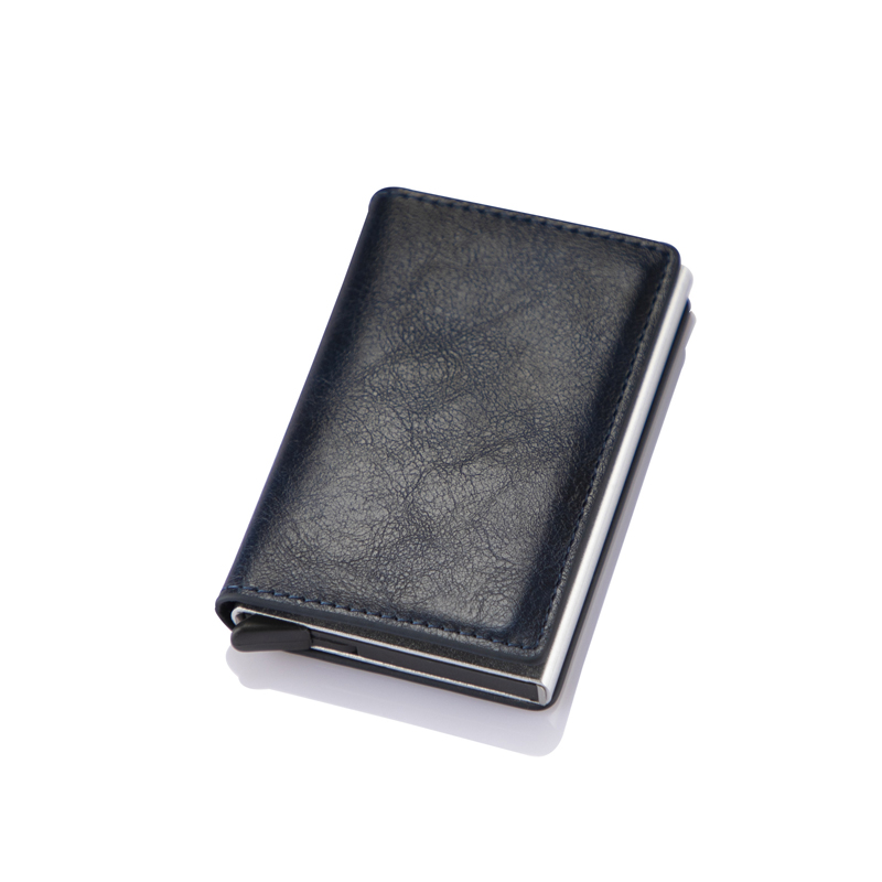 New Men women smart wallet Credit Bank card holder fashion purse Aluminum alloy Business Casual Mini wallet Brand Wallets
