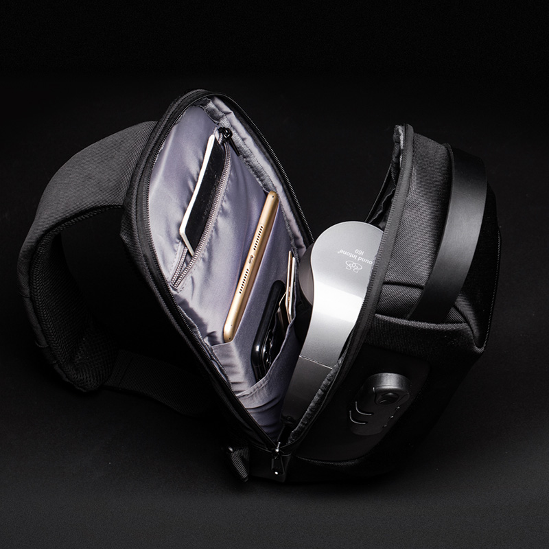 Smalll Men's Waterproof USB Oxford Crossbody Bag Anti-theft Shoulder Sling Bag Multifunction Short Travel Messenger Other Men&apos;s Bags