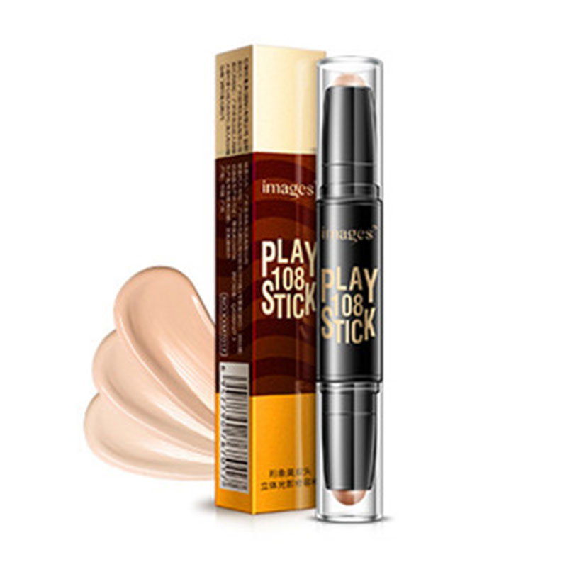 Double-headed Facial Three-dimensional Highlight Stick Concealer Stick Contour Makeup Stick Concealer  Makeup