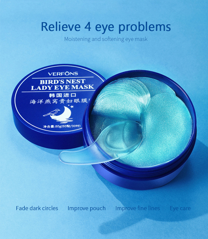 Hyaluronic Acid Moisturizing Eye Patches Firming Whitening Anti-aging Eye Mask Stickers Skin Care