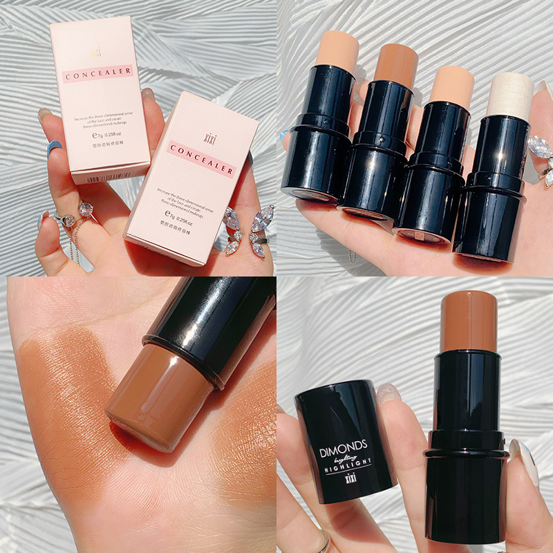 Concealer Stick Foundation Full Coverage Contour Cream Facial Bronzer Eye Makeup Base Primer Makeup