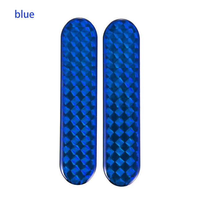 2PC PET Night Dark Safety Mark Reflective Strips Car Door Sticker Warning Tape Auto Decoration Accessories  Exterior Accessories