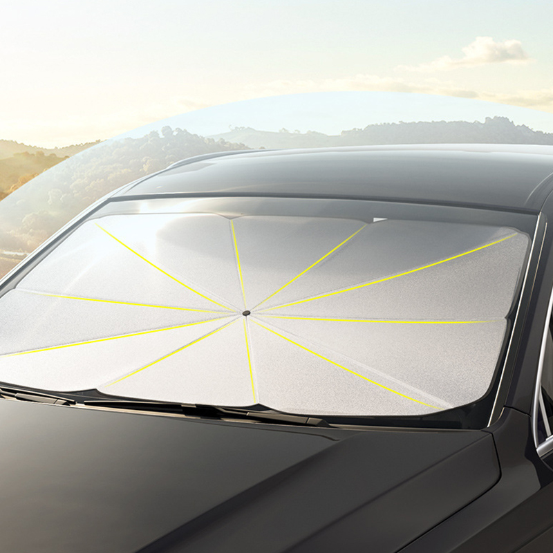 Car Windshield Sunshade Umbrella Type Sun Shade for Car Window Summer Sun Protection Heat Insulation  Interior Accessories
