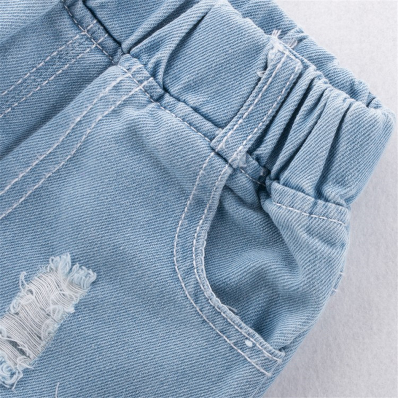 COOTELILI Kids Boys Jeans Children Boys Clothes Denim Toddler Jeans Distrressed Toddler  Baby Girl Trousers