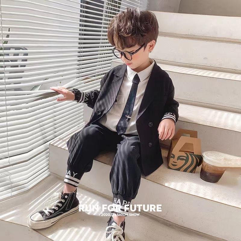 Childrens Spring Suit 2022 New Boys Autumn Boy Childrens Gentlemen Teenager Fashion Baby Party Suits & Blazers