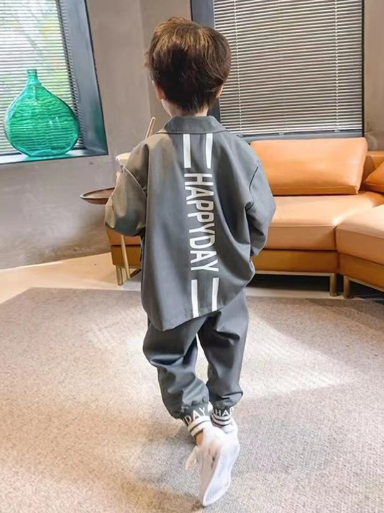Childrens Spring Suit 2022 New Boys Autumn Boy Childrens Gentlemen Teenager Fashion Baby Party Suits & Blazers