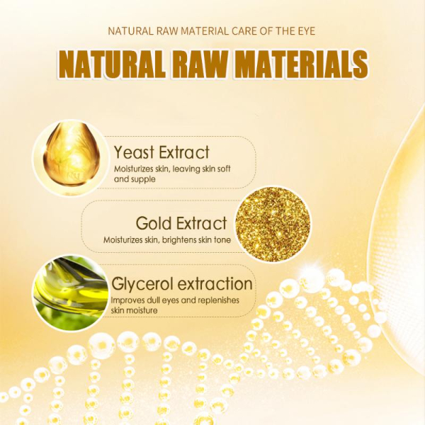 VENZEN 24K Gold Eye Cream Moisturizing Anti Puffiness Anti Wrinkle Remove Dark Circle  Skin Care