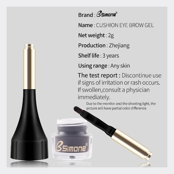 4 Color Eyebrow Cream Enhancers Long-lasting Waterproof Air-cushion Dye Eye Brows Gel Brown Makeup