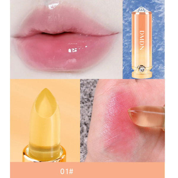 Diamond Crystal Jelly Lipstick Temperature Color Change Lipstick Waterproof Cosmetic Moisturizing Makeup