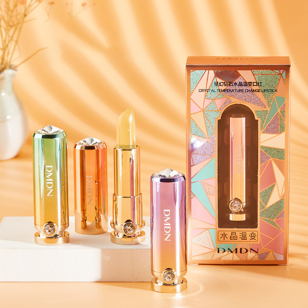 Diamond Crystal Jelly Lipstick Temperature Color Change Lipstick Waterproof Cosmetic Moisturizing Makeup