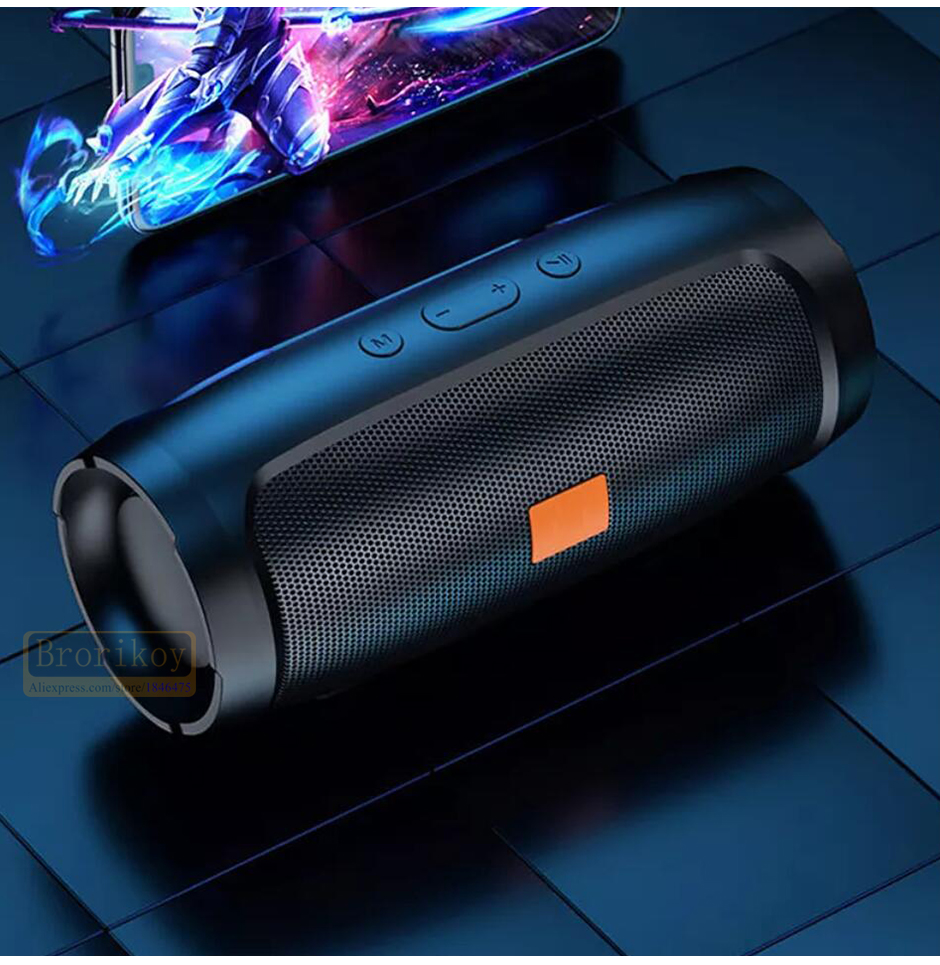 Bluetooth Accessories Waterproof Subwoofer Portable Bluetooth Wireless Speaker Surround Loudspeaker TF Card AUX FM Radio Sound Box TWS USB Flash Drive    Wireless Speakers