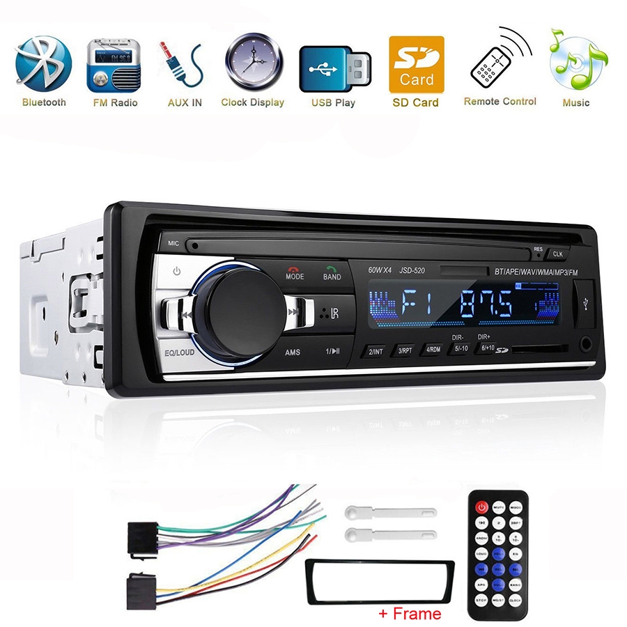 Car Stereo with Bluetooth Single din in Dash Car Radio FM/MP3 Car Audio Player,JSD-530L