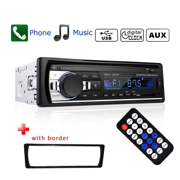 Car Stereo with Bluetooth Single din in Dash Car Radio FM/MP3 Car Audio Player,JSD-530L