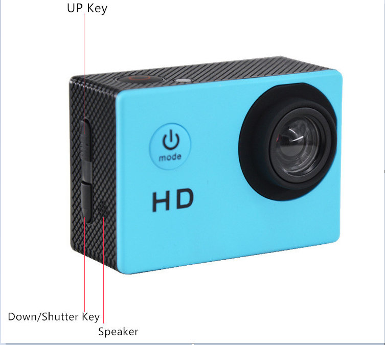 Camera Outdoor Camera 30M waterproof Multifunction Sports Mini DV Digital Camera Aerial Photography