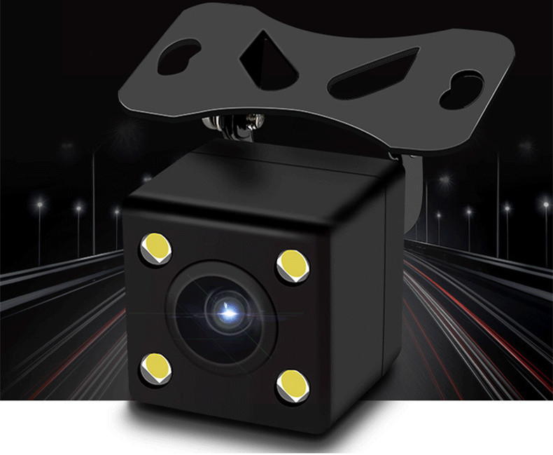 sunRiseAtSea Car Reversing Camera 4 LED Rear View HD Parking Backup Camera 170 Degrees Night Vision