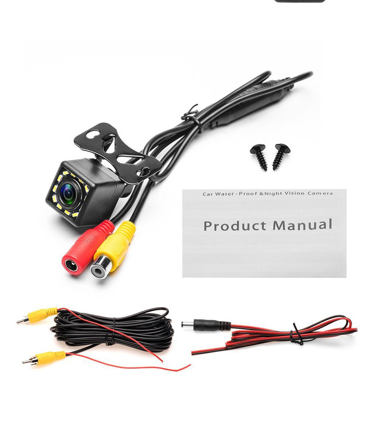 sunRiseAtSea Car Reversing Camera 12 LED Rear View HD Parking Backup Camera 170 Degrees Night Vision