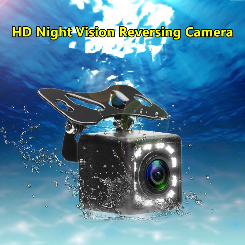 sunRiseAtSea Car Reversing Camera 12 LED Rear View HD Parking Backup Camera 170 Degrees Night Vision