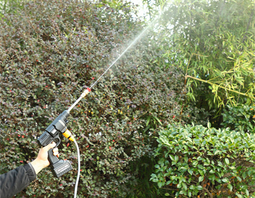 24V Electric Pressure Car Washer, Portable Cordless Pressure Cleaner Set Equipment with Li-Ion Battery