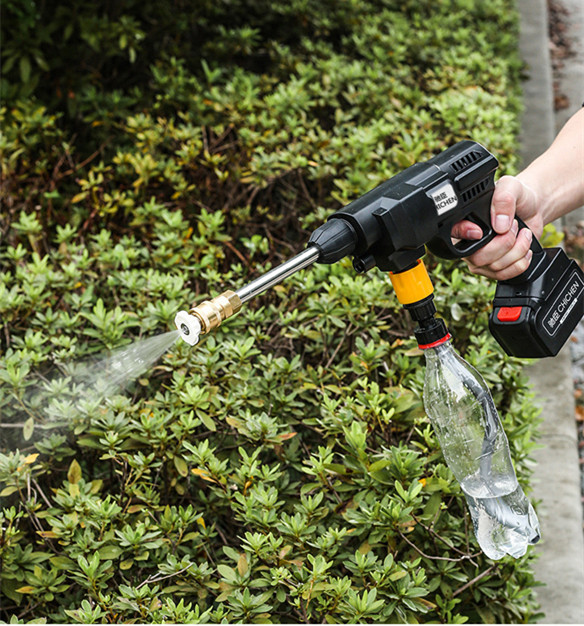 24V Electric Pressure Car Washer, Portable Cordless Pressure Cleaner Set Equipment with Li-Ion Battery