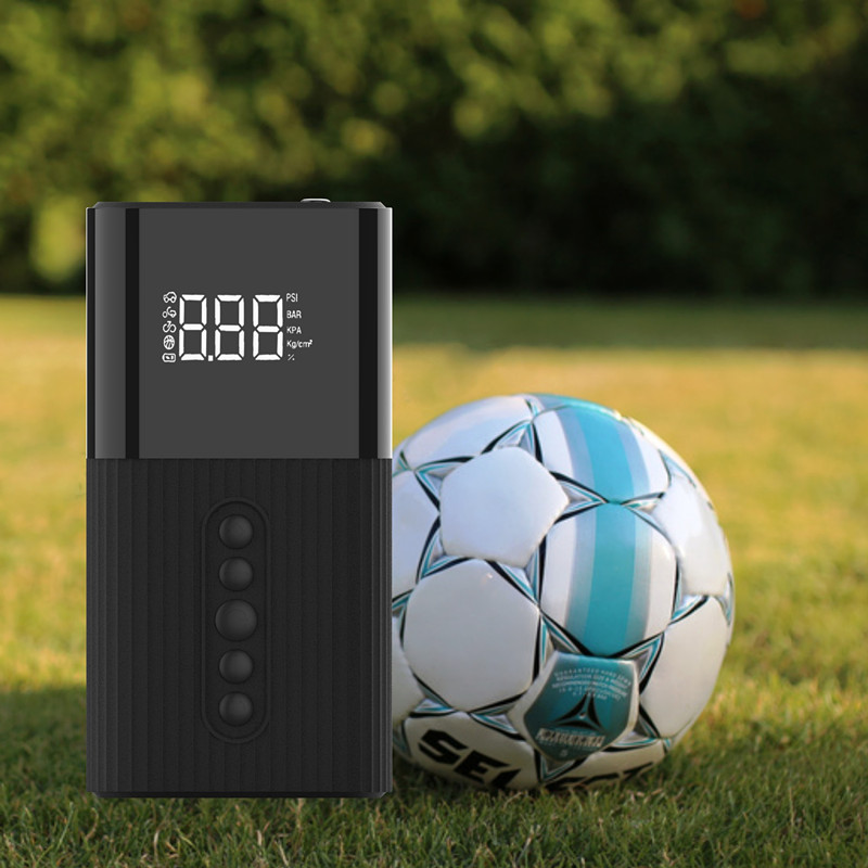 Portable Air Compressor Rechargeable Multipurpose Electric Air Pump with LED Light Digital Tire Pump