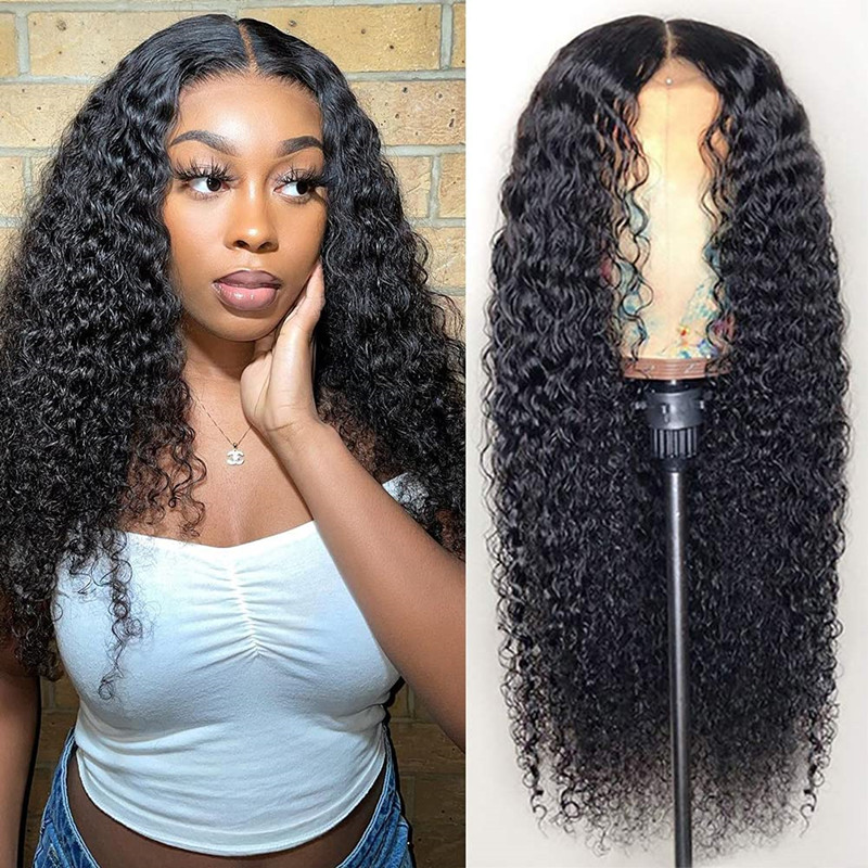 Curly Front and small roll Wigs Synthetic Heat Resistant Fiber Wigs for Black Women