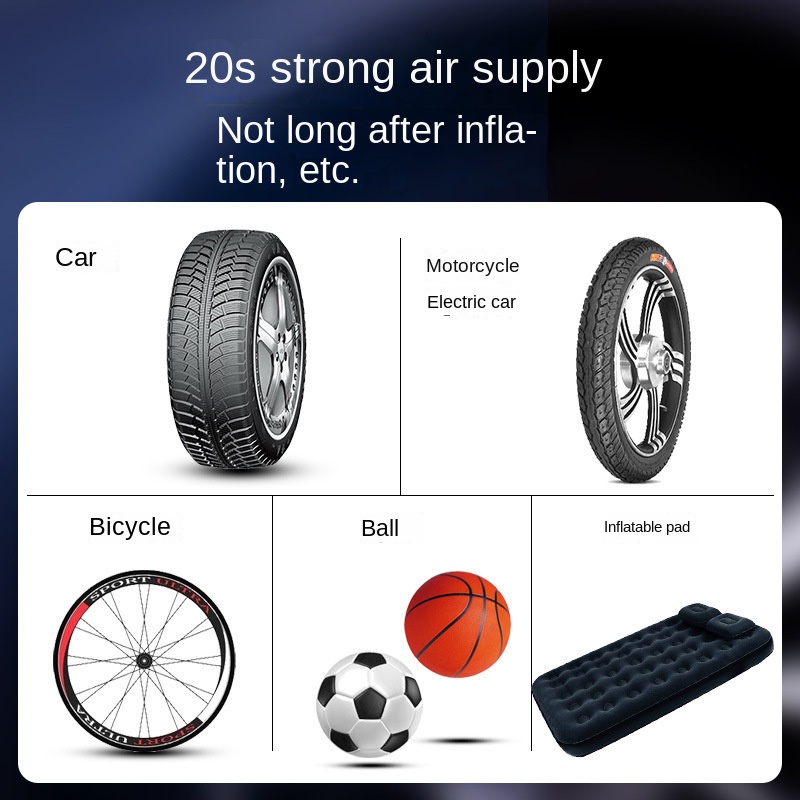 Vehicle Air Pump Wireless Digital Display Intelligent Tire Balloon Portable Car Fast Inflatable Treasure Air Pump