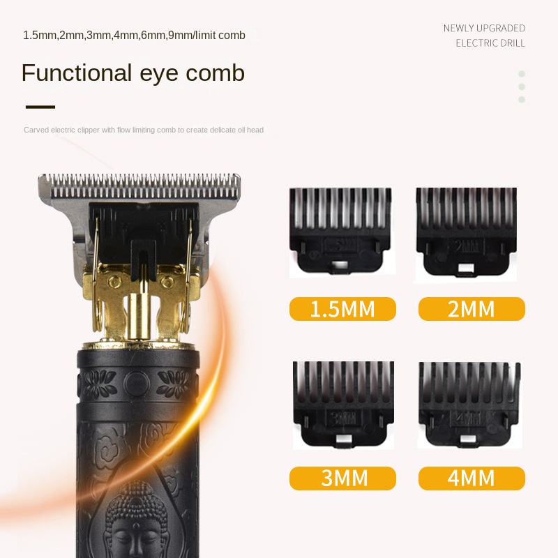 USB Rechargeable Hair Clipper Plastic Lightweight Hair Clipper YYT-033