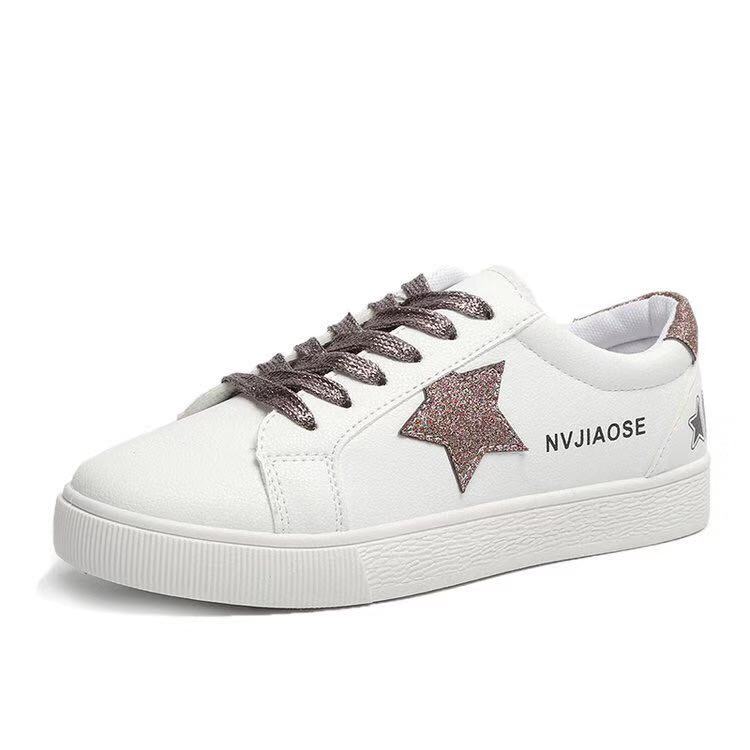 Women Sneakers Glitter Star Shoes Star Side Fashion Sneaker