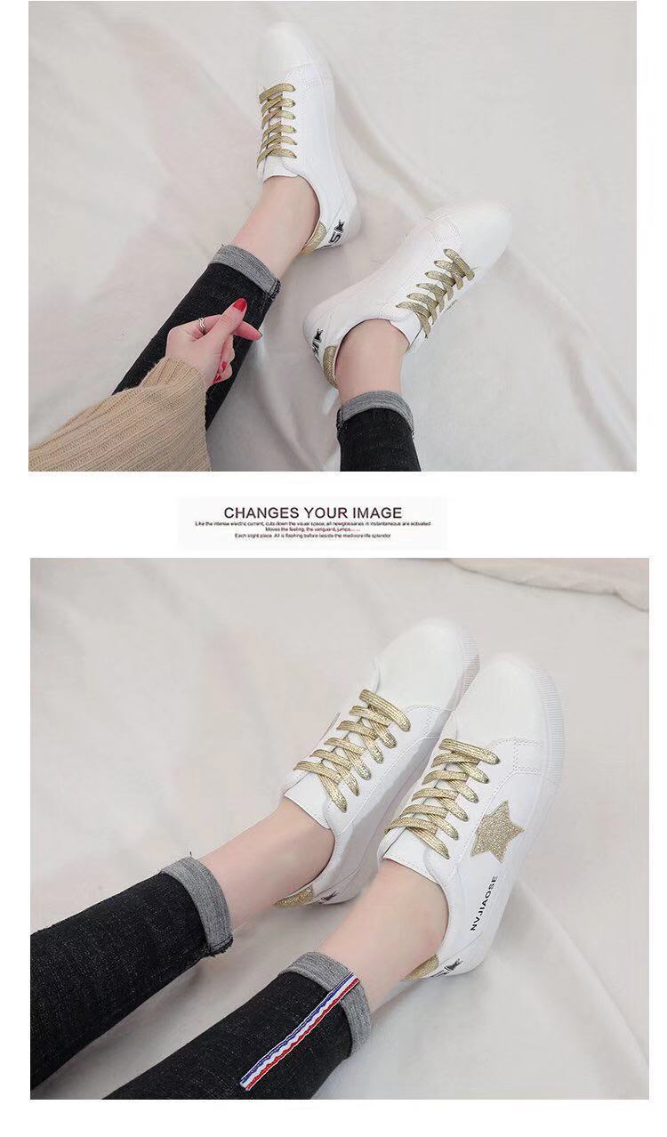Women Sneakers Glitter Star Shoes Star Side Fashion Sneaker
