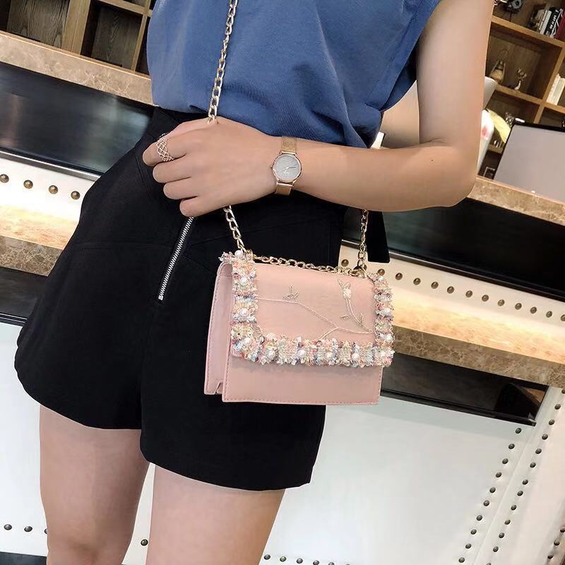 Women New Arrival Summer Fashion Trendy Cross-body Handbags Chain Shoulder Bags Small Square Bags