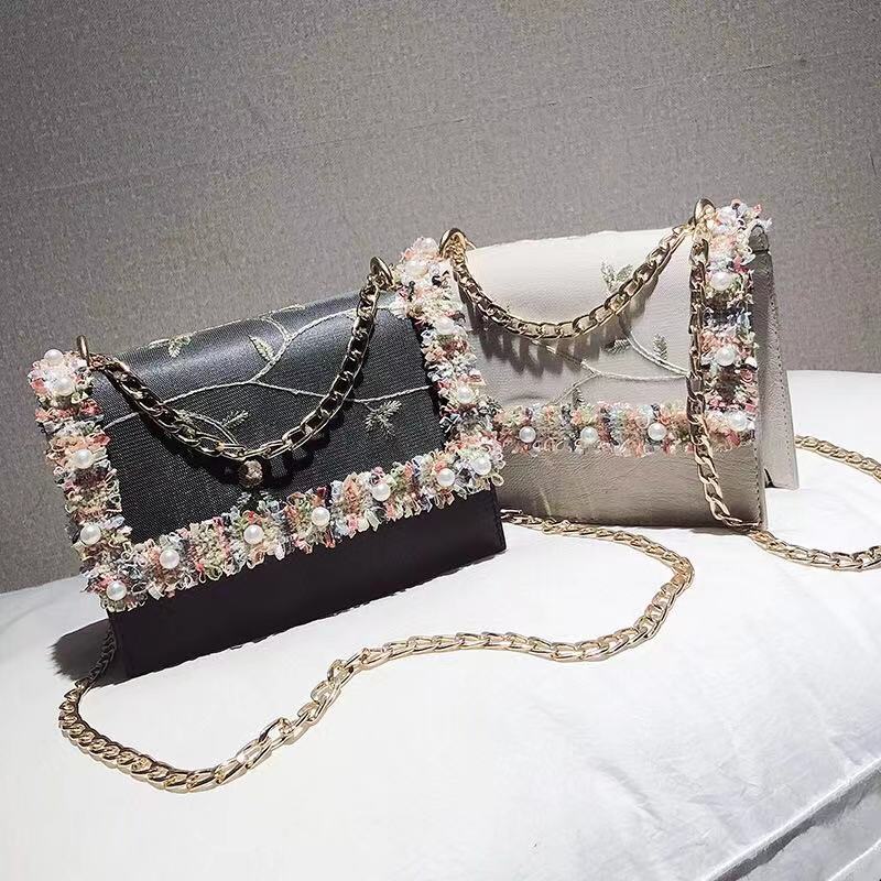 Women New Arrival Summer Fashion Trendy Cross-body Handbags Chain Shoulder Bags Small Square Bags
