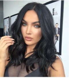 Velcro Ponytail Realistic Matte Silk Long Straight Hair Wigs Wrap